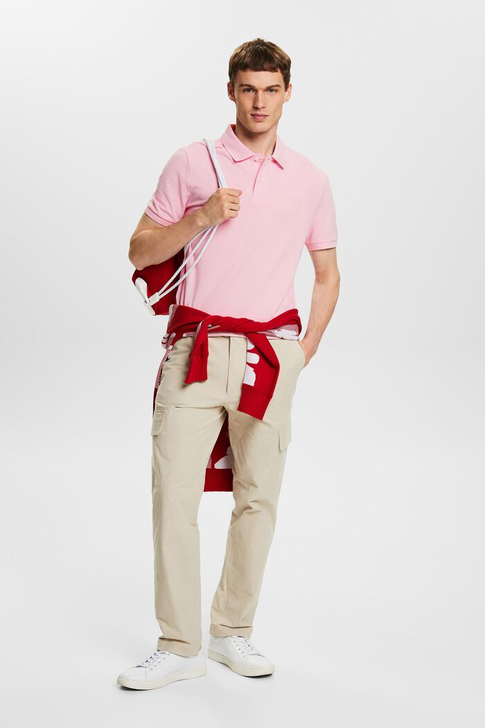 Piqué Polo Shirt, PASTEL PINK, detail image number 1