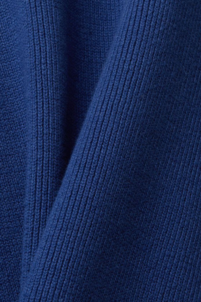 V-neck sustainable cotton jumper, BLUE, detail image number 5