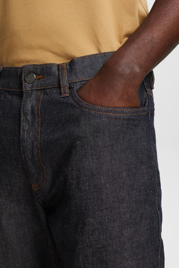 Stretch jeans in organic cotton, BLUE DARK WASHED, detail image number 4