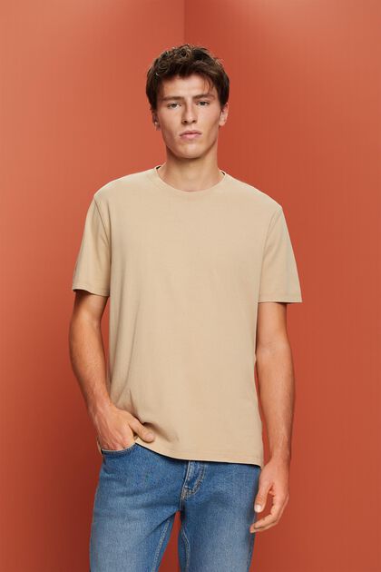 Garment-dyed jersey t-shirt, 100% cotton