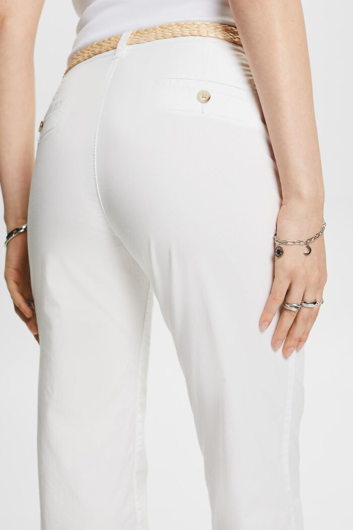Belted Chino, WHITE, detail image number 4