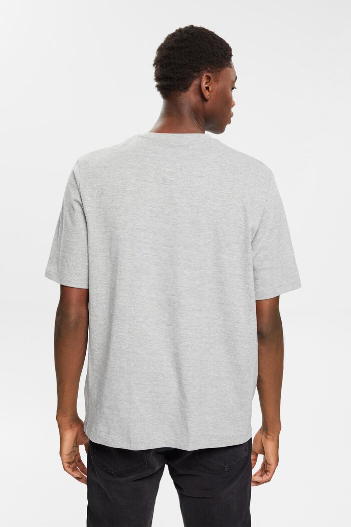 Melange jersey t-shirt, LENZING™ ECOVERO™, MEDIUM GREY, detail image number 3