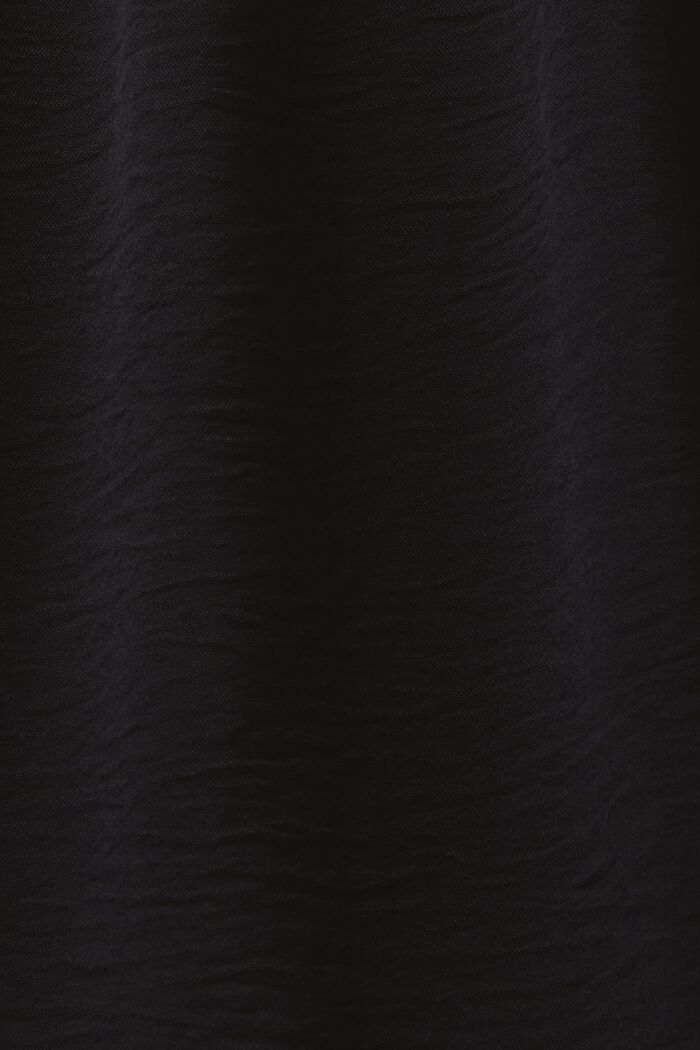 Crêpe mini skirt, BLACK, detail image number 6
