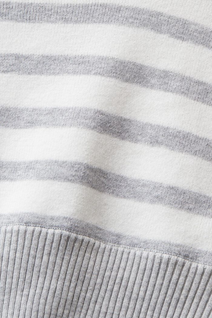 Striped Cropped Sweater Tank Top, LIGHT GREY, detail image number 5