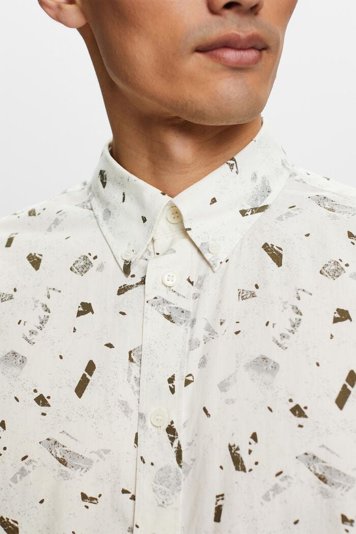 Patterned Cotton Shirt, ICE, detail image number 1
