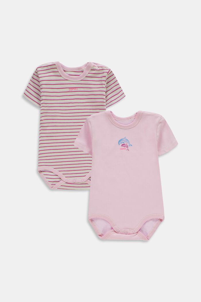 2-pack of bodies with print, organic cotton