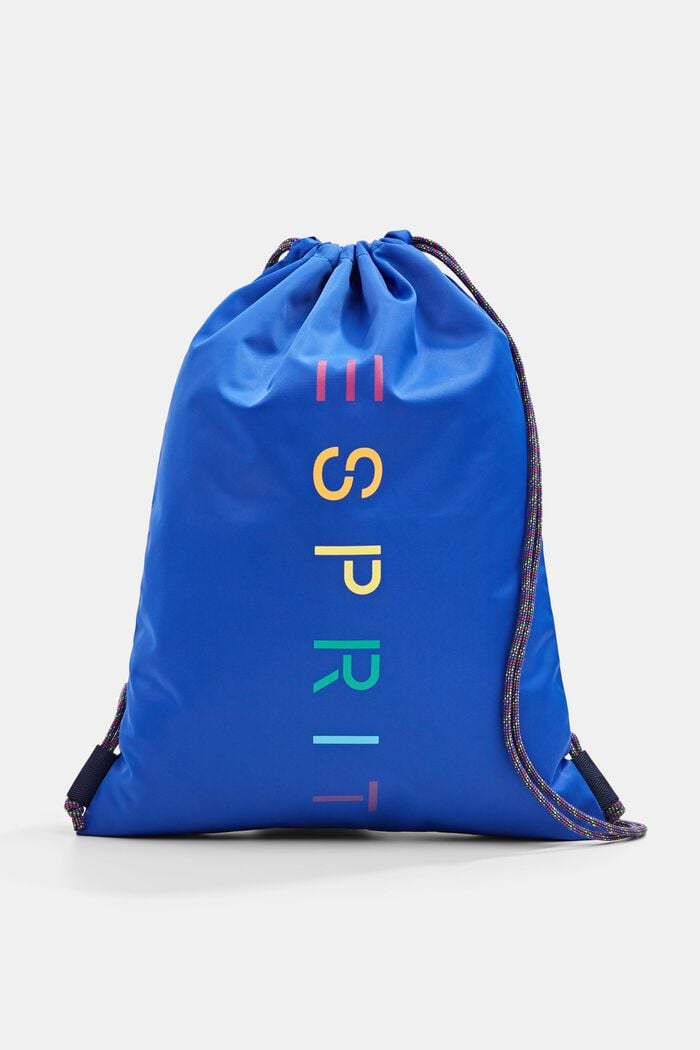 Sports bag with a colourful logo print