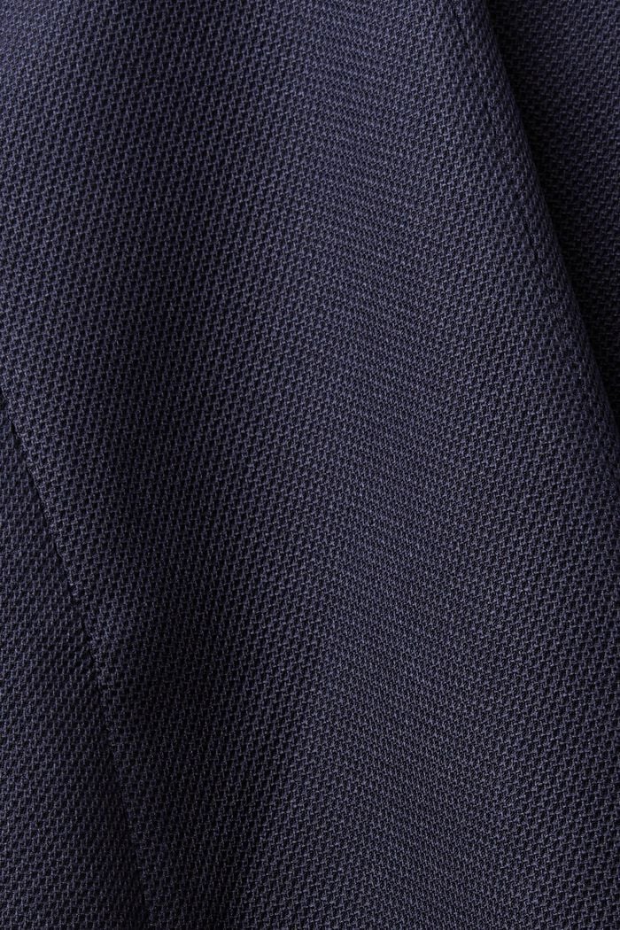 Inverted lapel collar coat, NAVY, detail image number 5