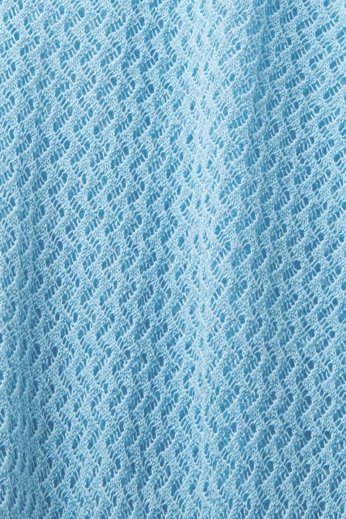 Structured V-Neck Sweater, LIGHT TURQUOISE, detail image number 4