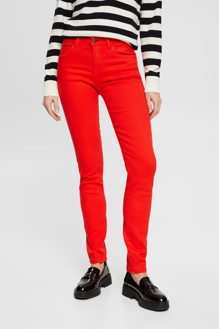 ESPRIT - Mid-rise slim fit stretch jeans at our online shop
