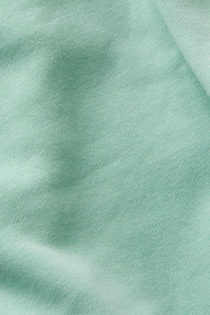Plain regular fit sweatshirt, LIGHT AQUA GREEN, detail image number 4