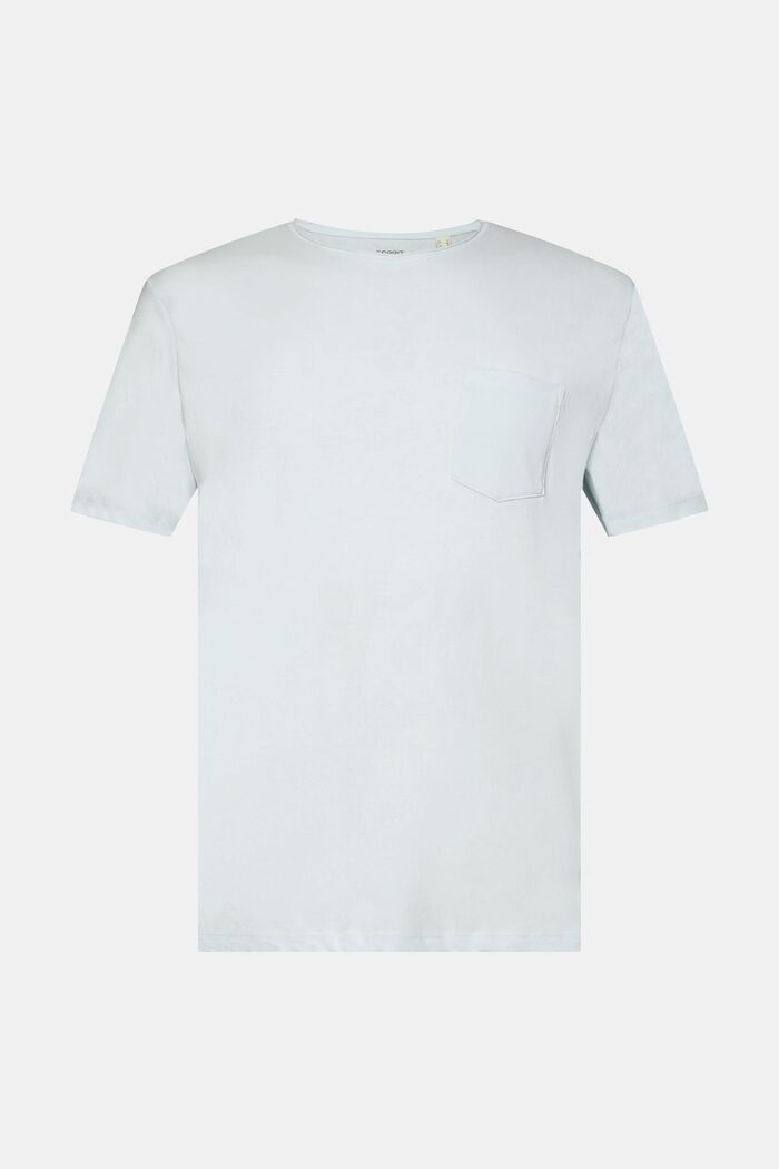 Recycled: melange jersey T-shirt, LIGHT AQUA GREEN, detail image number 6