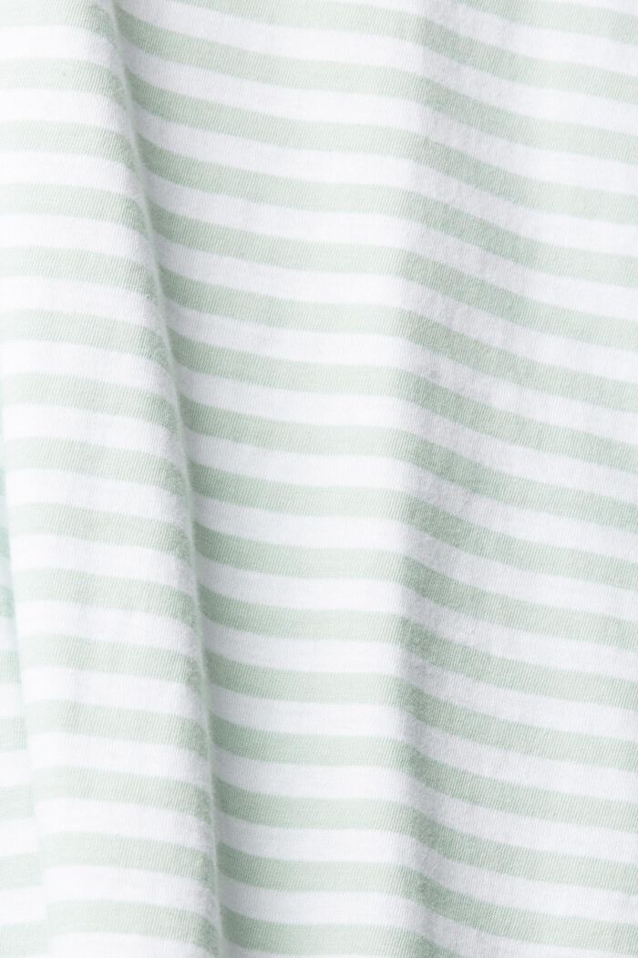 Striped jersey t-shirt, LIGHT AQUA GREEN, detail image number 1