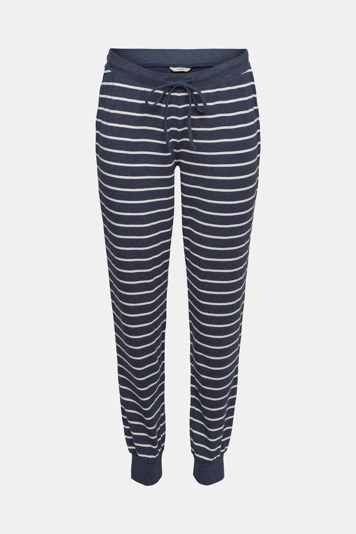 Striped jersey trousers, NAVY, detail image number 2