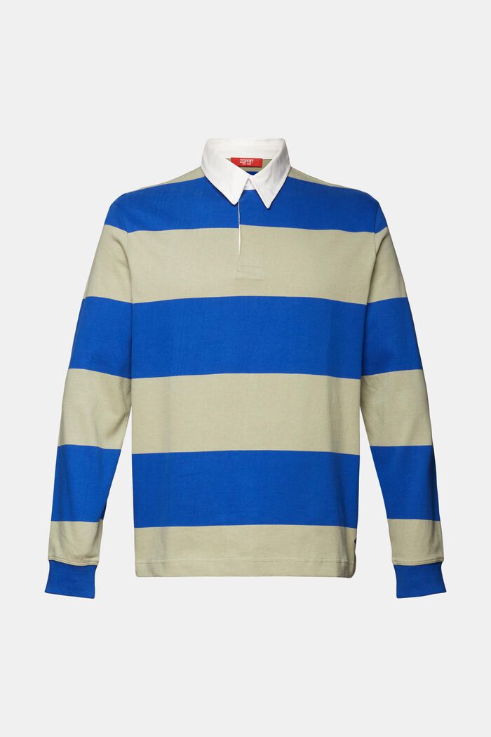 Striped Rugby Shirt, BRIGHT BLUE, detail image number 6