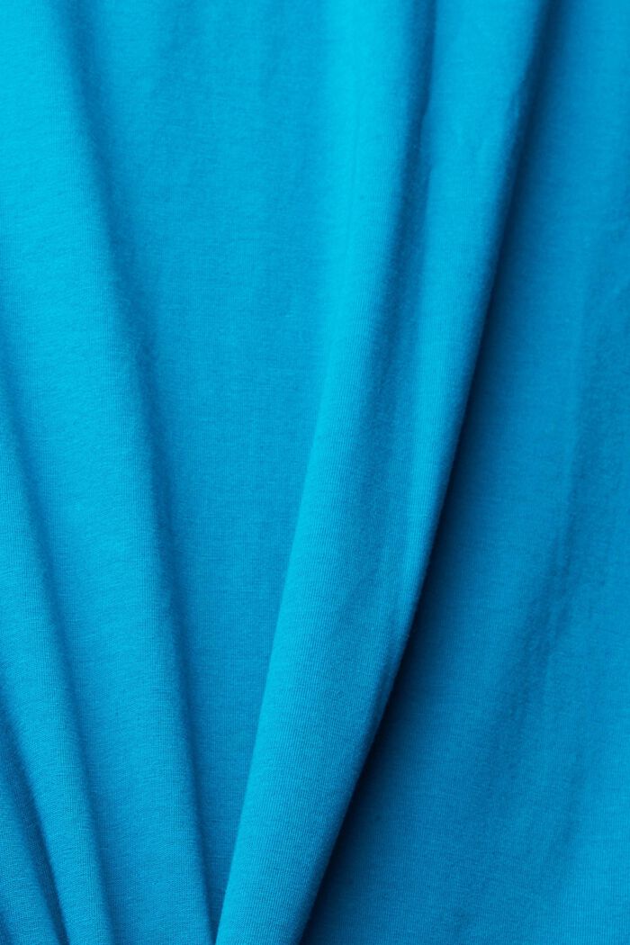 Jersey T-shirt with a large front print, TEAL BLUE, detail image number 4