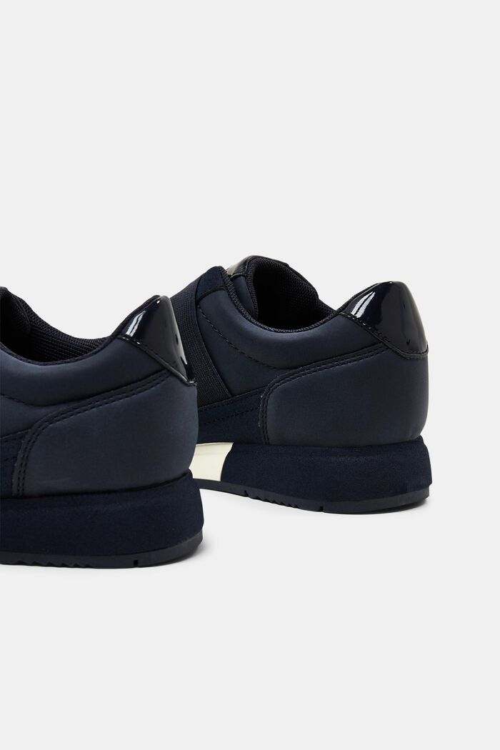 Faux leather slip-on trainers, NAVY, detail image number 3