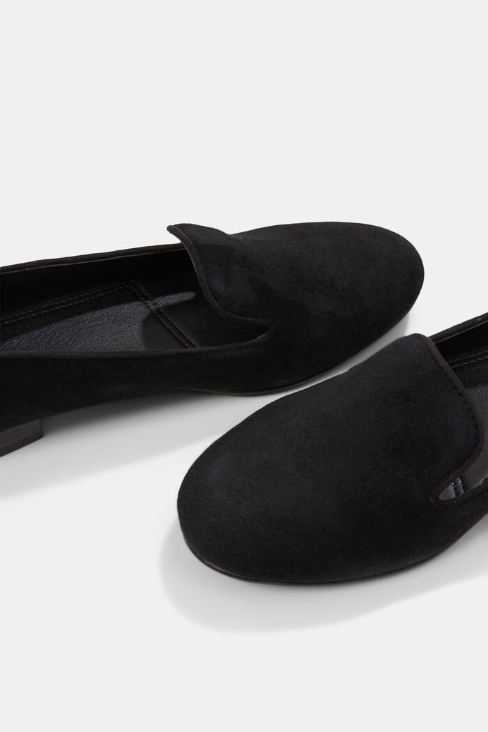 Suede loafers, BLACK, detail image number 3