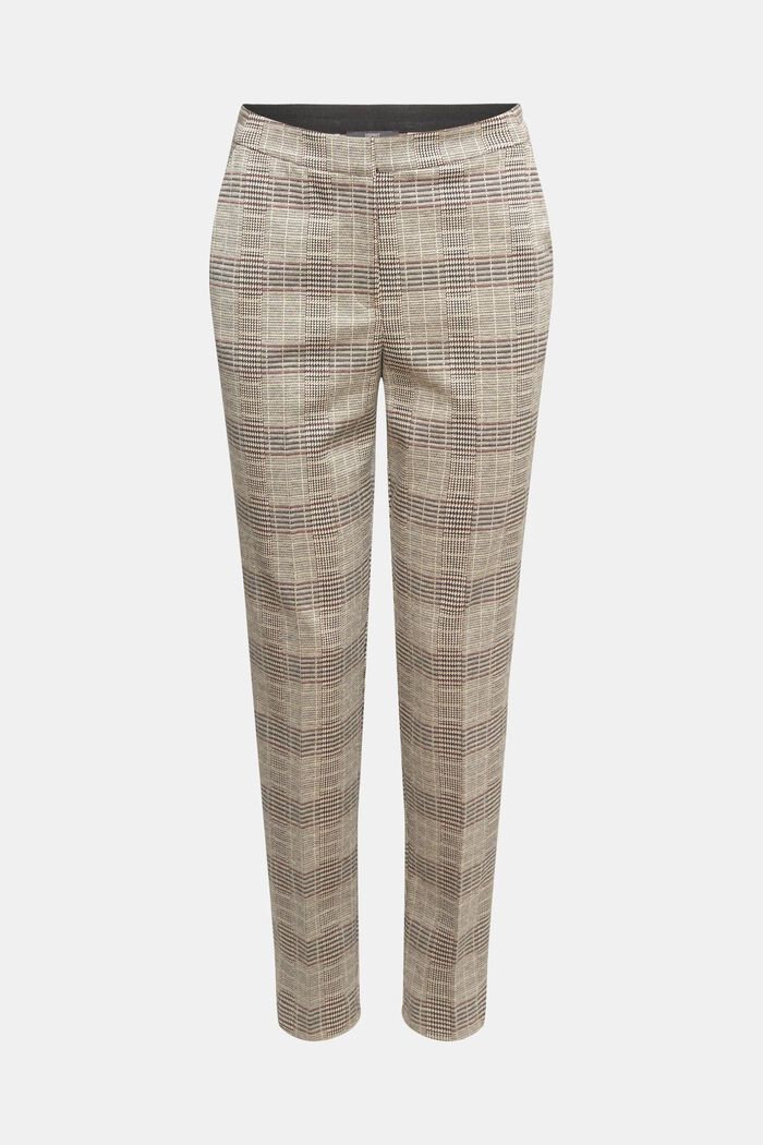 PRINCE OF WALES CHECK mix & match tapered trousers, ICE, detail image number 2