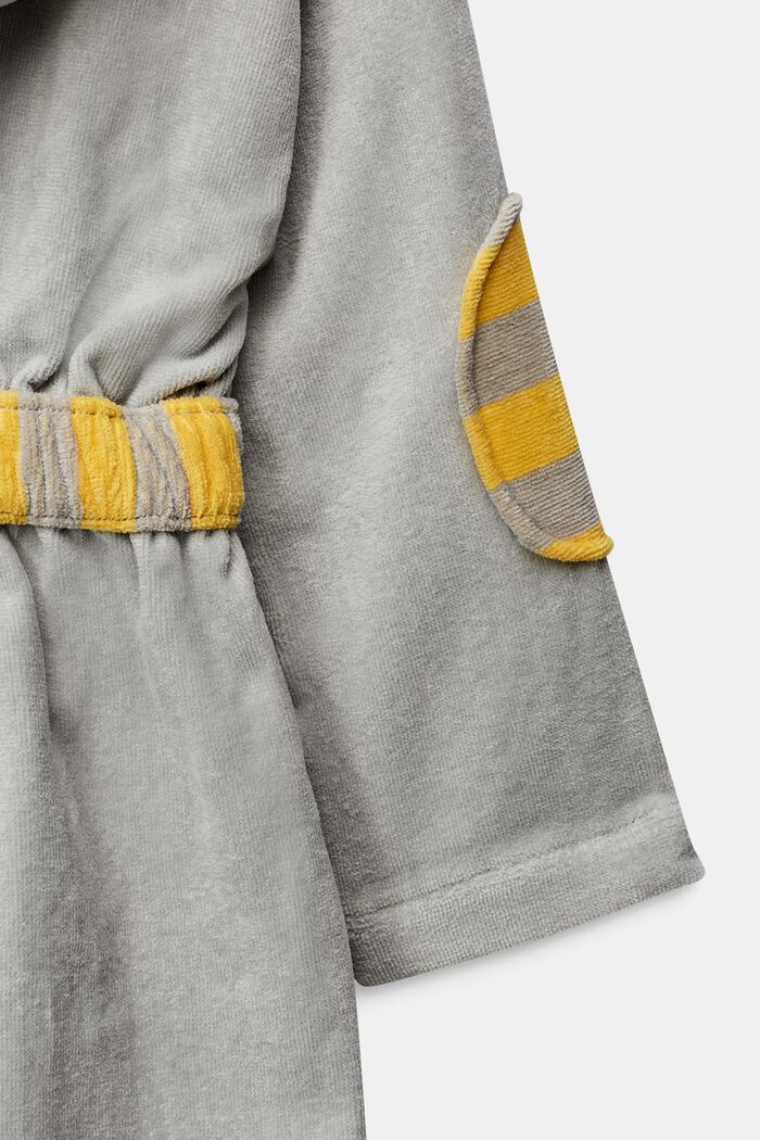 Children’s bathrobe in 100% cotton, STONE, detail image number 3