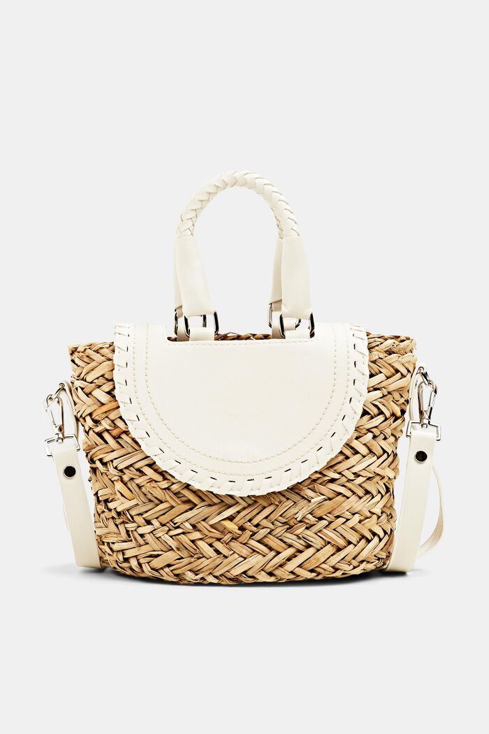Bag made of woven straw