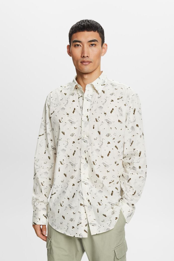 Patterned Cotton Shirt, ICE, detail image number 2