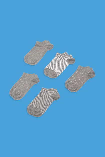 5-pack of trainer socks, organic cotton