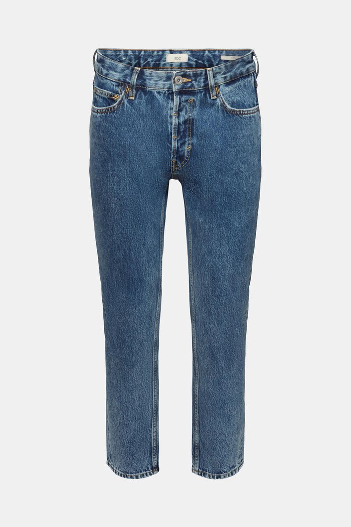 Straight leg jeans, BLUE MEDIUM WASHED, detail image number 7