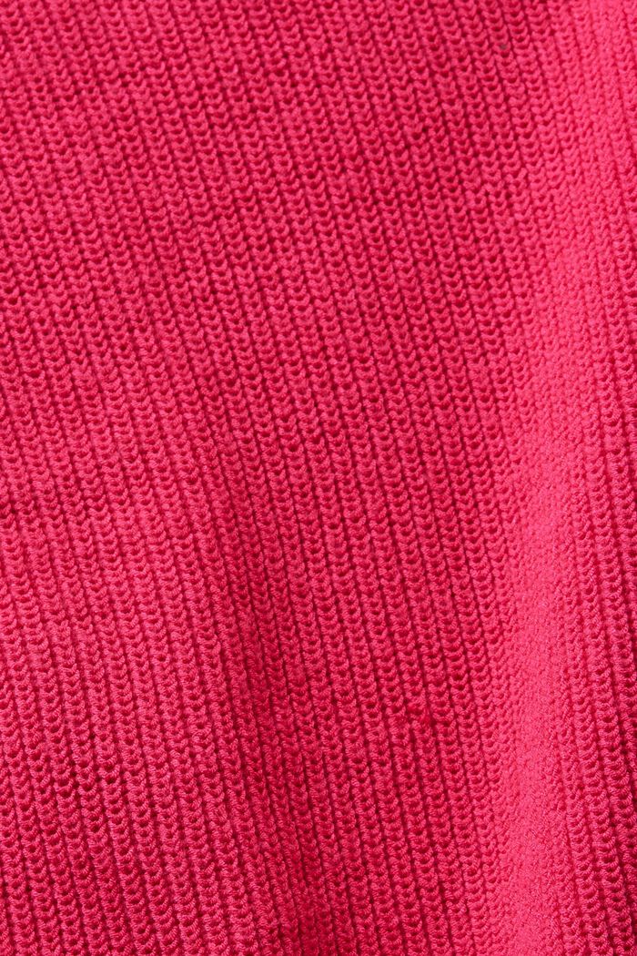 Knitted mock neck jumper, PINK FUCHSIA, detail image number 6