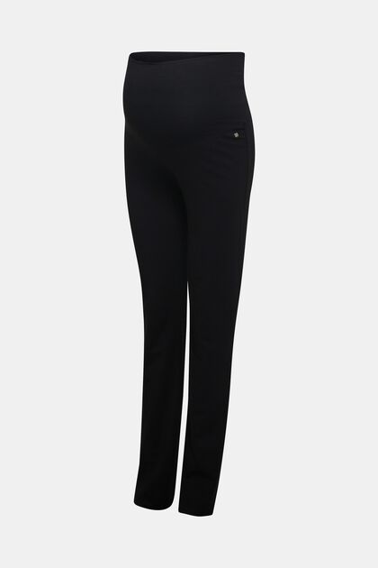 Jersey trousers with an over-bump waistband