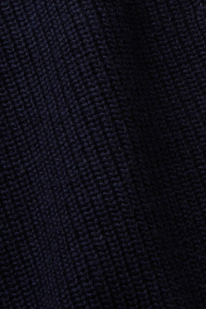 Cable knit vest, wool blend, NAVY, detail image number 5