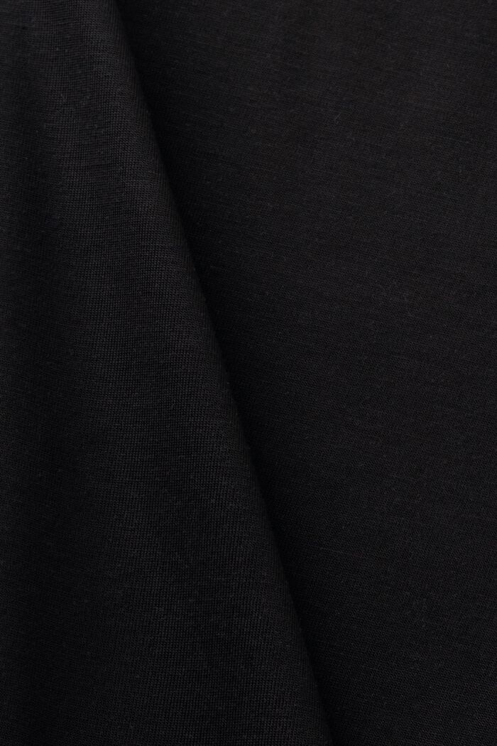 Batwing Long-Sleeve Blouse, BLACK, detail image number 4