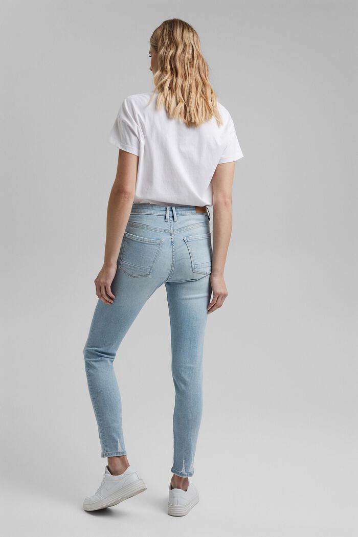 Stretch jeans containing organic cotton, BLUE BLEACHED, detail image number 3