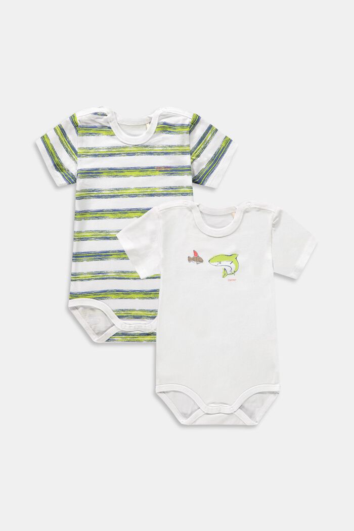 Double pack of bodysuits, organic cotton
