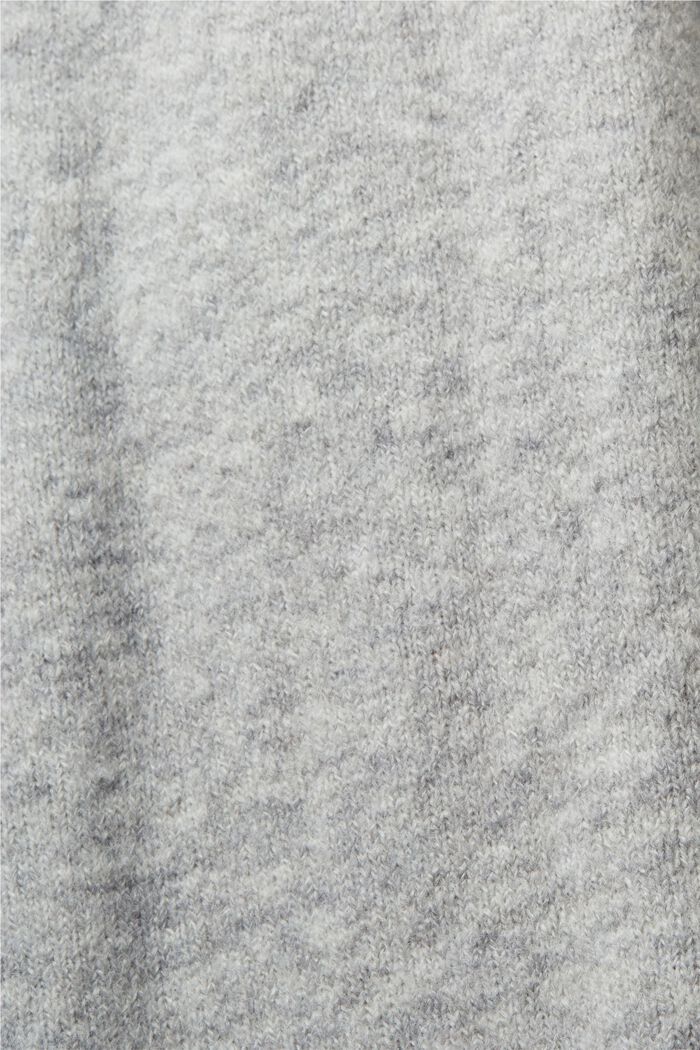 Mockneck Sweater, LIGHT GREY, detail image number 5