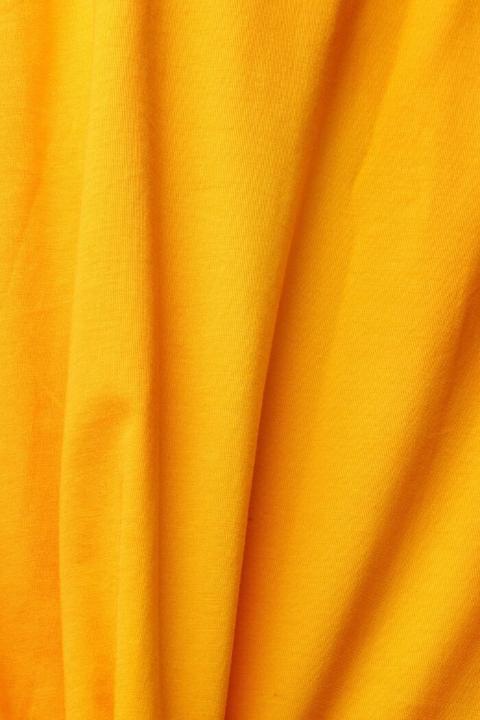 Jersey T-shirt with a print, SUNFLOWER YELLOW, detail image number 5