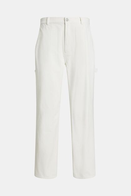 Pants woven, WHITE, overview