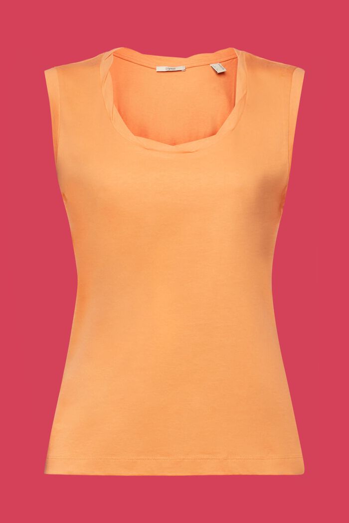 Twisted neck tank top, ORANGE, detail image number 6