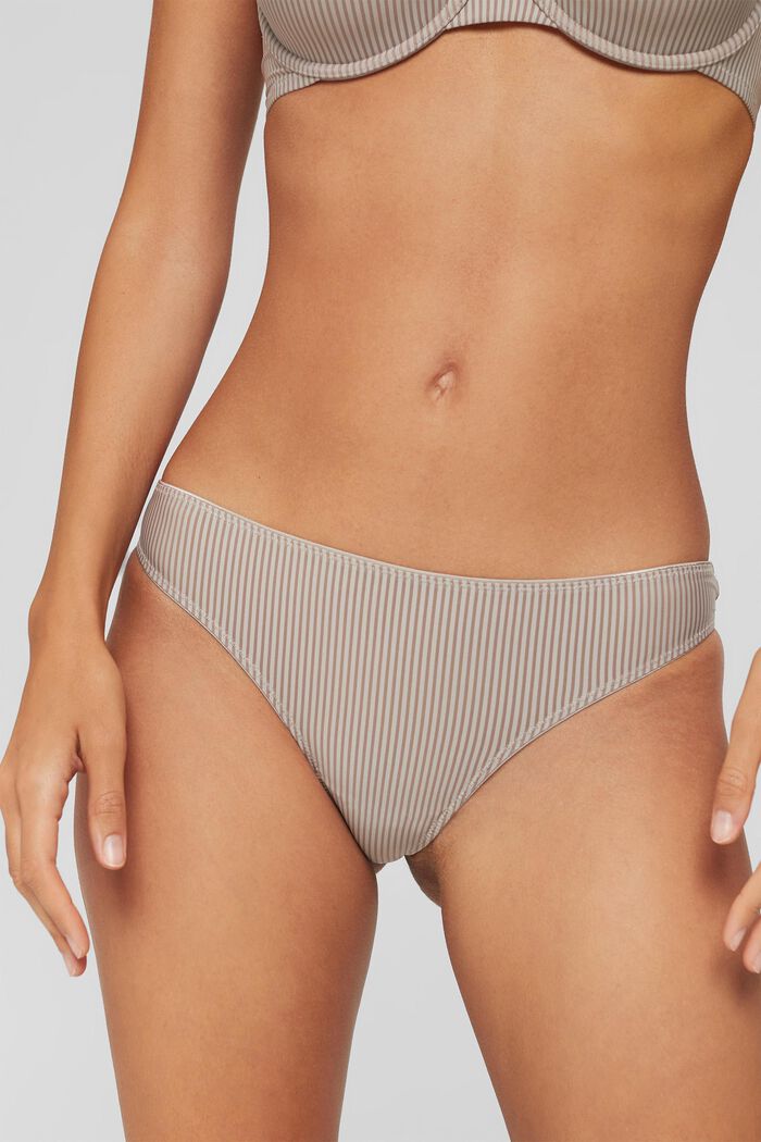 Recycled: microfibre hipster thong, LIGHT TAUPE, overview