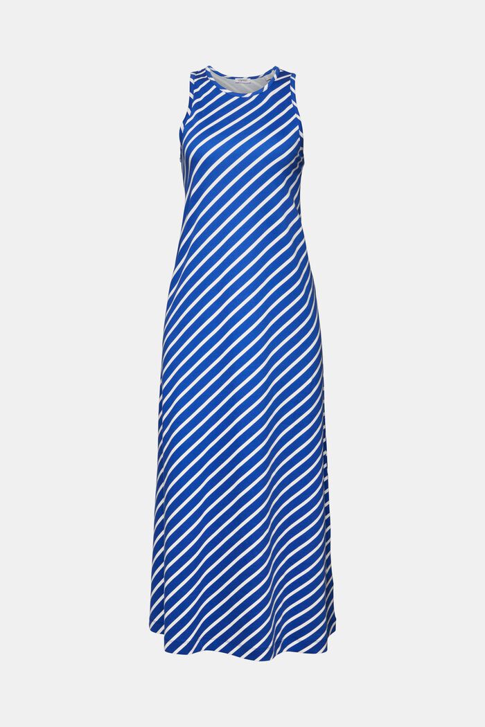 Sleeveless Striped Maxi Dress, BRIGHT BLUE, detail image number 6