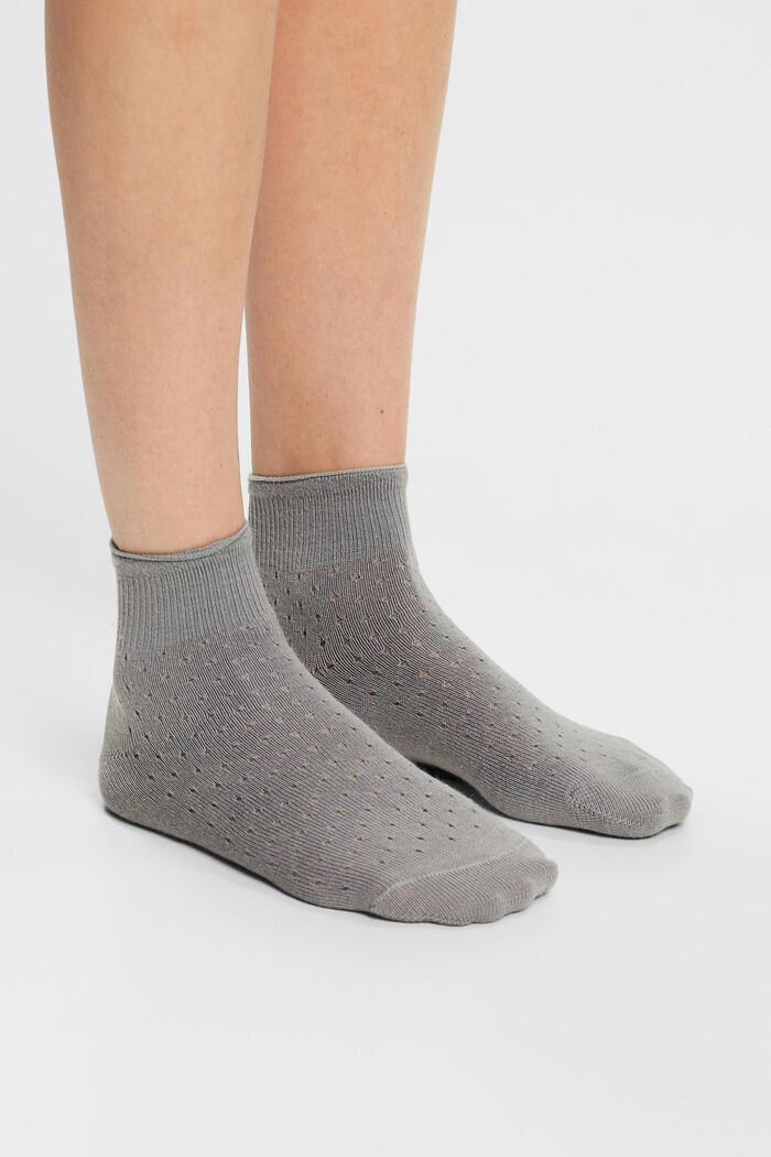 2-Pack Wool Blend Socks, HEMATITE, detail image number 1