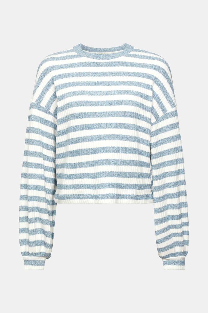 Striped sweater, PETROL BLUE, detail image number 2