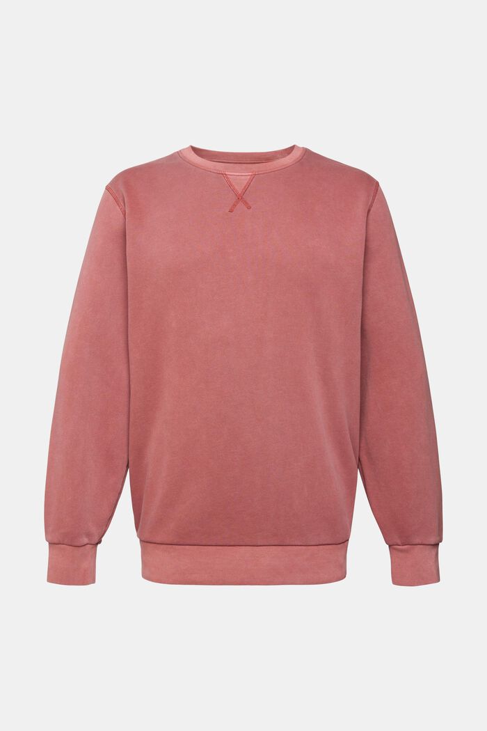 Plain regular fit sweatshirt, TERRACOTTA, detail image number 1