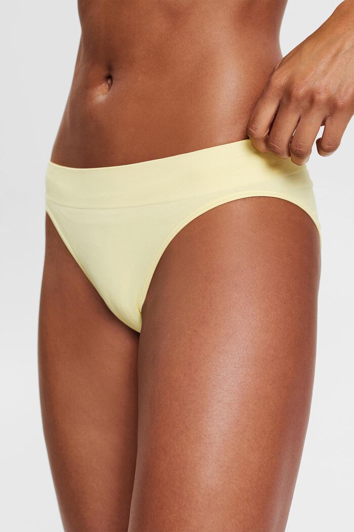 Recycled: soft, comfy hipster briefs, LIGHT YELLOW, detail image number 1