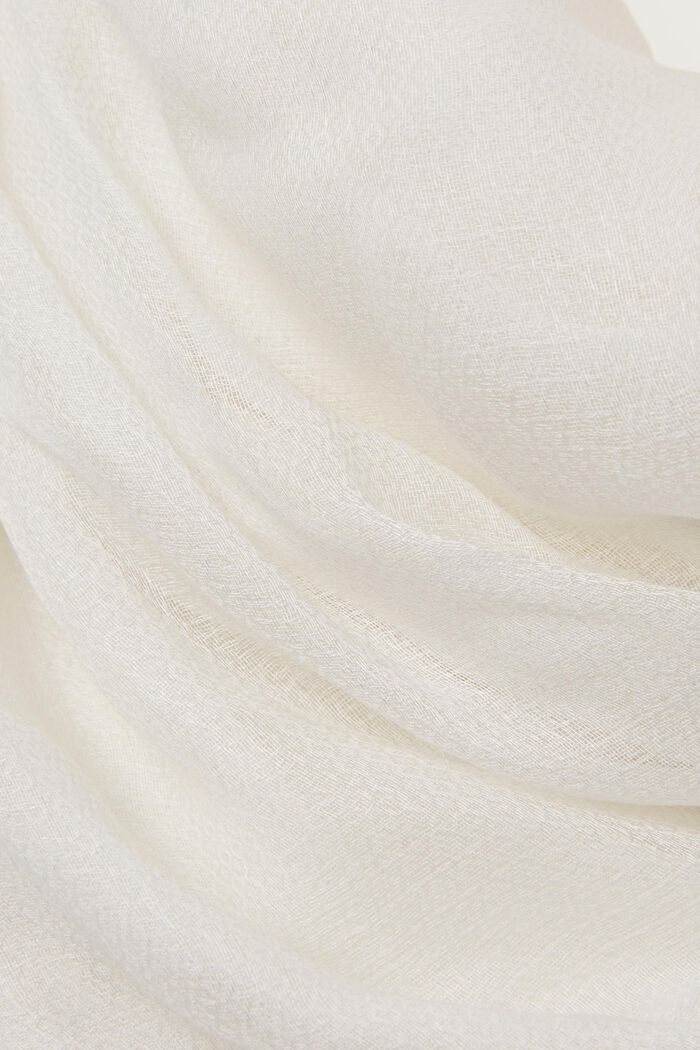 Lightweight Shawl, OFF WHITE, detail image number 1