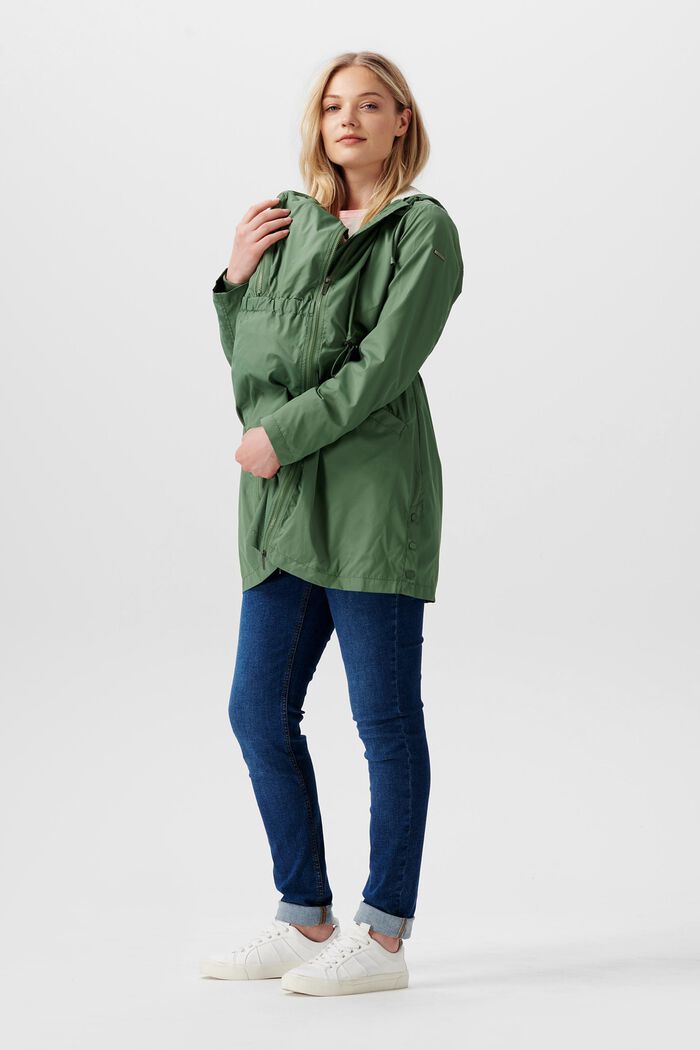 3-way-use rain jacket, VINYARD GREEN, detail image number 1