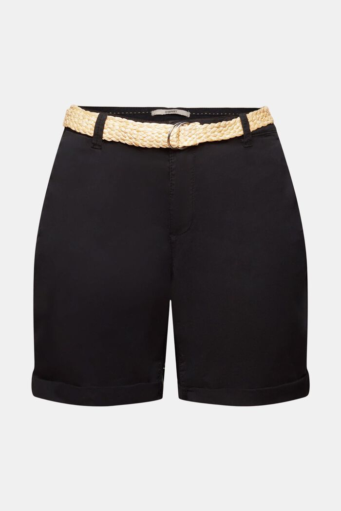 Chino Shorts, BLACK, detail image number 5