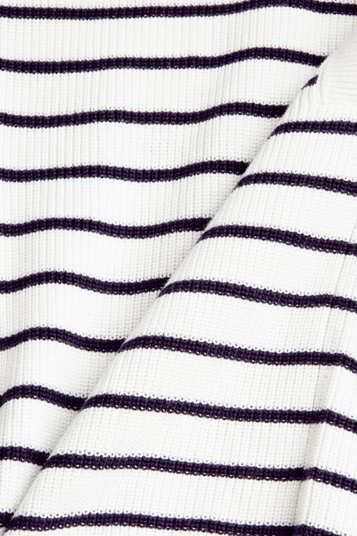 Sleeveless jumper in 100% organic cotton, OFF WHITE COLORWAY, detail image number 1
