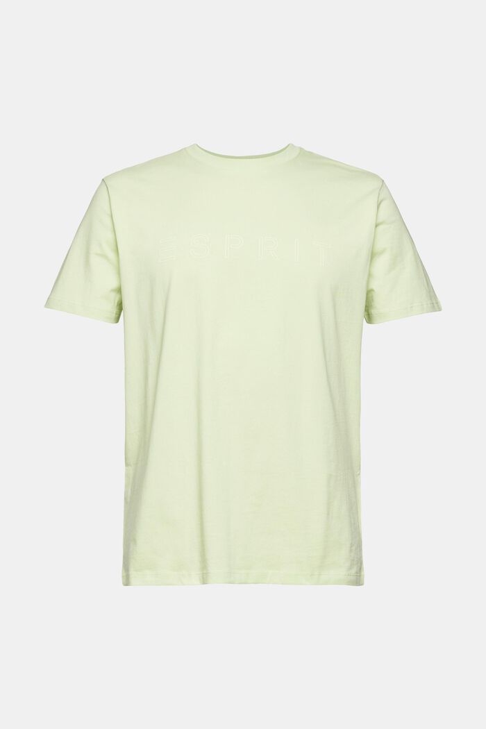 Jersey T-shirt with a logo print, LIGHT GREEN, detail image number 7