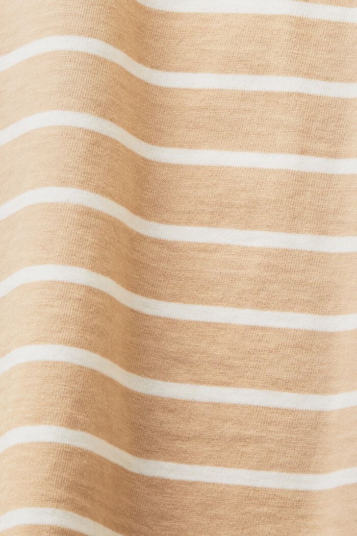 Striped Long Sleeve Top, BEIGE, detail image number 5